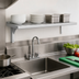 Thumbnail image #3 for New Age 48 Inch Wall-Mounted T-Bar Shelf, 20 Inch Deep, Aluminum, 600 lb Capacity