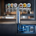 Thumbnail image #3 for Metropolis T-Style Countertop Glycol-Cooled 6-Faucet Draft Beer Tower with Illuminated Medallions