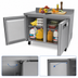 Thumbnail image #3 for KoolMore 47-1/2-Inch 2-Door Worktop Refrigerator, 12 Cu. Ft., Stainless Steel, 115V