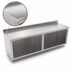 Thumbnail image #3 for John Boos Stainless Steel Work Table Cabinet Base with Open Front, 96 x 30 Inches, 14-Gauge Top, 5-Inch Backsplash