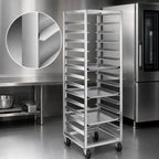Thumbnail image #3 for Channel Manufacturing 401S-OR Stainless Steel No-Lift End-Load Bun Pan Oven Rack, Single Section, 20-Pan Capacity