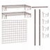 Thumbnail image #3 for SmartWall Wall-Mounted Shelving Station Base Kit with 24 x 36 Grid and 18 x 36 Shelves