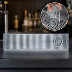 Thumbnail image #3 for Micro Matic USA DP-820D-33GR 33 x 8 Inch Surface Mount Stainless Steel Drip Tray Trough with Integral Glass Rinser