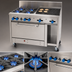 Thumbnail image #3 for Comstock-Castle 48-Inch Gas Range with 6 Open Burners, 12-Inch Char-Broiler, 31.5-Inch Oven and Storage Cabinet Base