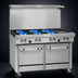 Thumbnail image #3 for Southbend S-Series 48-Inch Gas Restaurant Range with 4 Open Burners, 24-Inch Griddle, Convection Oven and Cabinet Base