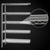 Thumbnail image #3 for EAGLEbrite 5-Tier Add-On Wire Shelving Unit, 42 x 21 x 86 Inches, Zinc Finish