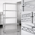 Thumbnail image #3 for Eagle Redipak 5-Tier Wire Shelving Unit, 36 Inch Wide x 18 Inch Deep x 63 Inch High, Chrome Finish
