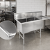 Thumbnail image #3 for John Boos B Series 2-Compartment Sink with Right Drainboard, 54-3/16