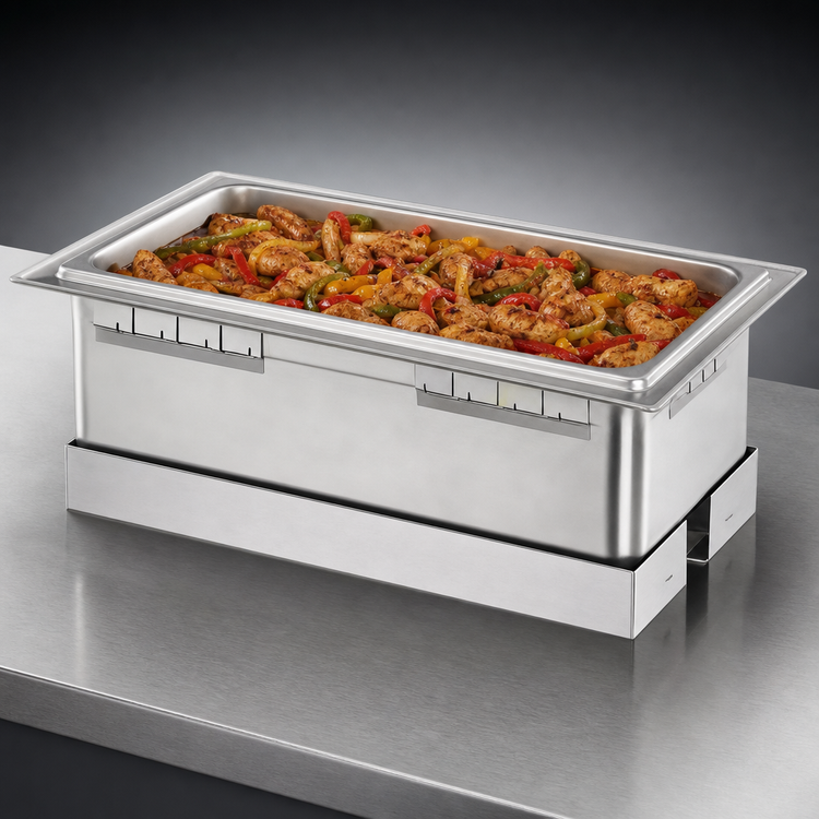 Product image #3 for Hatco Drop-In Rectangular Heated Well for Full-Size Pan, Non-Insulated, With Drain