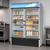 Thumbnail image #3 for Hoshizaki RM-49-HC Two-Section Reach-In Glass Door Refrigerated Merchandiser, 42.61 Cu. Ft., Bottom-Mount Self-Contained