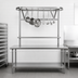 Thumbnail image #3 for Eagle Group Table-Mounted Aluminum Triple-Bar Pot Rack for 60-Inch Tables