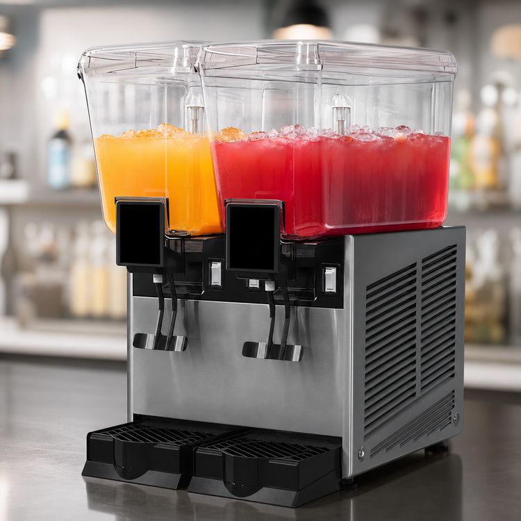 Product image #3 for Vollrath Countertop Pre-Mix Refrigerated Beverage Dispenser, 2-Bowl Stirring Paddle, 3.2 Gallon Each