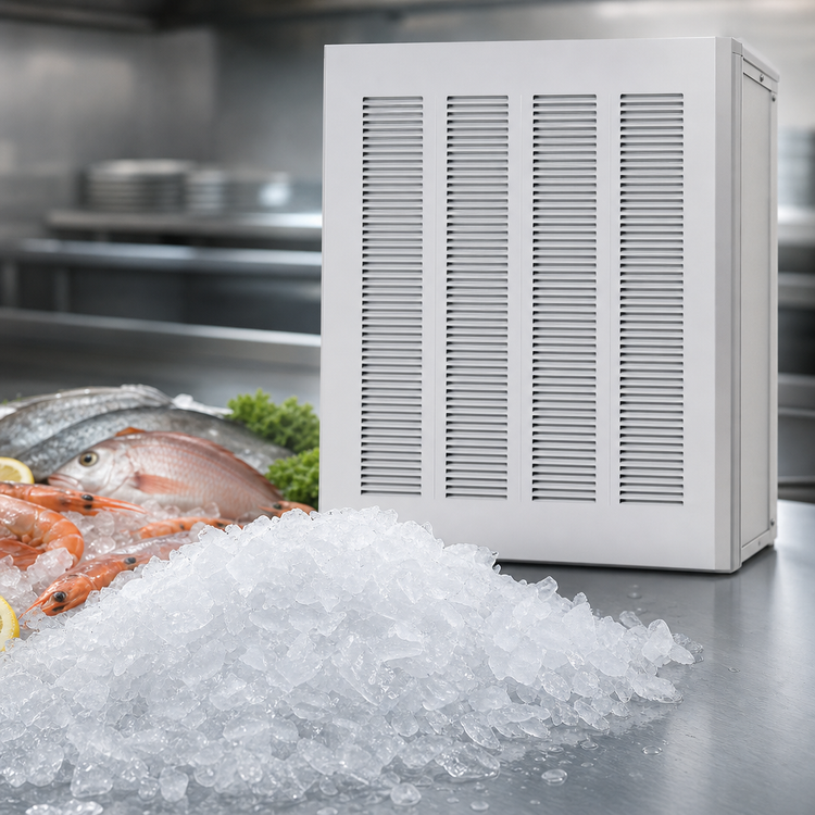 Product image #4 for Ice-O-Matic MFI1506R Air-Cooled Flake Ice Machine with Remote Condenser, 1,390 lb/24 Hr Production