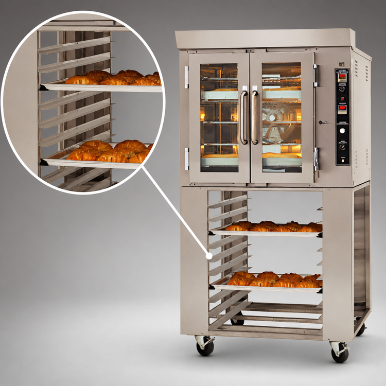 Product image #3 for Doyon Jet-Air JA6SL Single Deck Full-Size Electric Convection Oven with Steam Injection