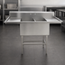 Thumbnail image #3 for Spec-Master FFN2740-2-30-14/3 Two-Compartment Flush Front Commercial Sink