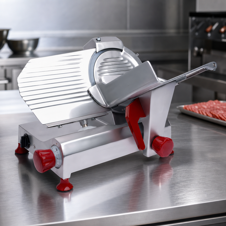 Product image #3 for Trento 12-Inch Belt-Driven Manual Gravity Feed Meat Slicer, 110V, 0.35 HP