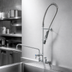 Thumbnail image #3 for T&S Brass EasyInstall 8-Inch Wall Mount Mixing Pre-Rinse Unit with Add-On Faucet and 14-Inch Swing Nozzle
