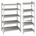 Thumbnail image #4 for Cambro Camshelving Premium 24 Inch Wide x 18 Inch Deep x 64 Inch High 5-Tier Vented Stationary Starter Shelving Unit, Speckled Gray