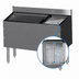 Thumbnail image #3 for CHOICE Extra Deep 48-Inch Underbar Combo Ice Bin/Cocktail Unit with Right Bottle Well and 10-Circuit Cold Plate