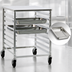 Thumbnail image #3 for New Age Half-Size Open-Sided Side-Loading Steam Table Pan Rack with Stainless Steel Top, 16-Pan Capacity