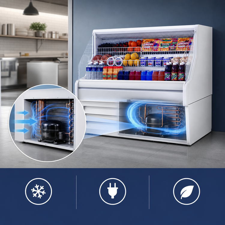 Product image #3 for Howard-McCray Ovation Series 63-Inch Self-Contained Open Merchandiser with LED Lighting