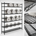 Thumbnail image #3 for Eagle Group Reverse Mat Black Epoxy Wire Plate Display Shelf, 72 x 18 Inches