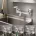 Thumbnail image #3 for T&S Brass 8-Inch Wall-Mount Service Sink / Mop Sink Mixing Faucet with Pail Hook and Garden Hose Outlet
