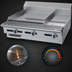 Thumbnail image #3 for Garland Cuisine Series 36-Inch Heavy Duty Gas Combination Top Range with 24-Inch Thermostatic Griddle, 12-Inch Hot Top, Modular Top