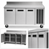 Thumbnail image #3 for Delfield 114-Inch 3-Section Refrigerated Work Table with 4-Inch Backsplash, 3 Doors