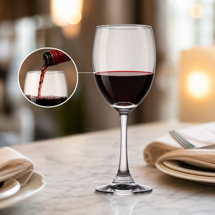 Product image #3 for Ocean Duchess 9 oz Clear Stemmed Red Wine Glass