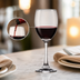 Thumbnail image #3 for Ocean Duchess 9 oz Clear Stemmed Red Wine Glass