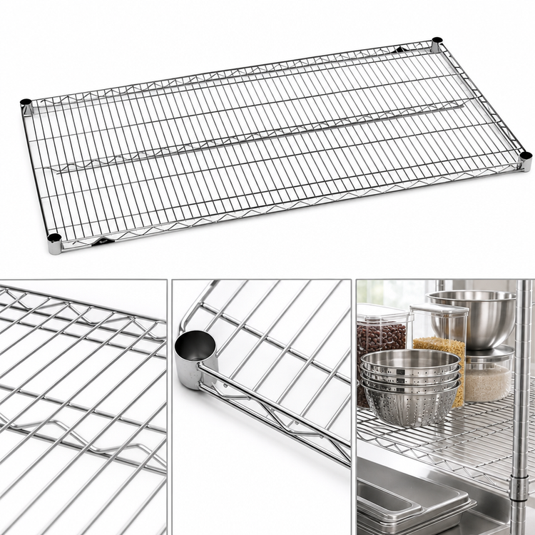Product image #3 for Metro Super Erecta Super Wide Stainless Steel Wire Shelf, 60W x 30D