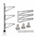 Thumbnail image #3 for Eagle Group Adjustable Post Wire Wall Mount End Unit for 18-Inch Deep Shelves, 54-Inch Posts, Stainless Steel