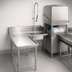 Thumbnail image #3 for Advance Tabco 71-Inch L-Shaped Left-Hand Island Soil Dishtable with Pre-Rinse Sink