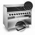 Thumbnail image #3 for Magikitch'n FM-RMB-636CR 36-Inch Floor Model Gas Radiant Charbroiler with Open Cabinet Base