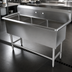 Thumbnail image #3 for John Boos Pro-Bowl 3-Compartment Commercial Stainless Steel Sink with 10-Inch Backsplash and Legs, 59-1/8 Inch Wide