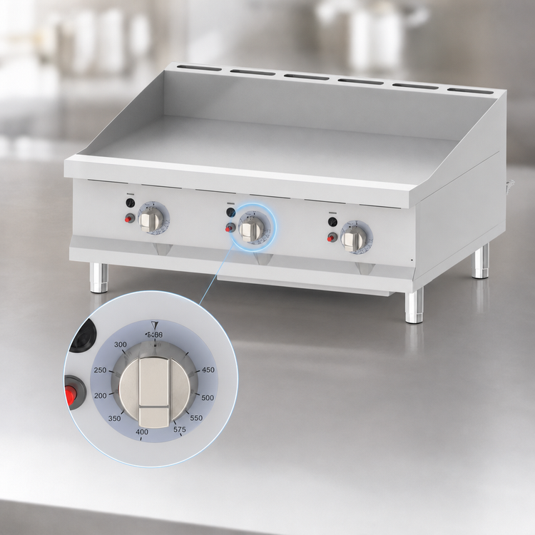Product image #3 for Eurodib USA TG36T 36-Inch Gas Countertop Griddle with Thermostat Controls