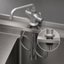 Thumbnail image #3 for equip Single Hole Deck Mount Mixing Faucet with 8 1/8-Inch Swing Nozzle and Lever Handles