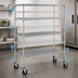 Thumbnail image #3 for Metro Super Adjustable Super Erecta 5-Shelf Wire Stem Caster Cart, 60 x 24 x 67-7/8 Inches, Chrome Finish