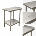 Thumbnail image #3 for Advance Tabco Stainless Steel Equipment Filler Table with Adjustable Undershelf, 15 x 36 Inches