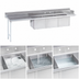 Thumbnail image #3 for Advance Tabco 143-Inch 3-Compartment Sink Dishtable with Left Drainboard and 18