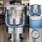 Thumbnail image #3 for Crown EP-100 100 Gallon Electric 2/3 Jacketed Stationary Pedestal Kettle