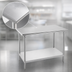 Thumbnail image #3 for Advance Tabco 48 Inch x 24 Inch Flat Top Stainless Steel Work Table with Adjustable Undershelf
