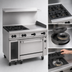 Thumbnail image #3 for Vulcan Endurance 48-Inch Gas Restaurant Range with 4 Burners, 24-Inch Griddle and Standard Oven