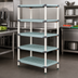Thumbnail image #3 for MetroMax i All-Polymer Stationary Starter Shelving Unit, 48W x 18D x 63H, 4 Open Grid Shelves