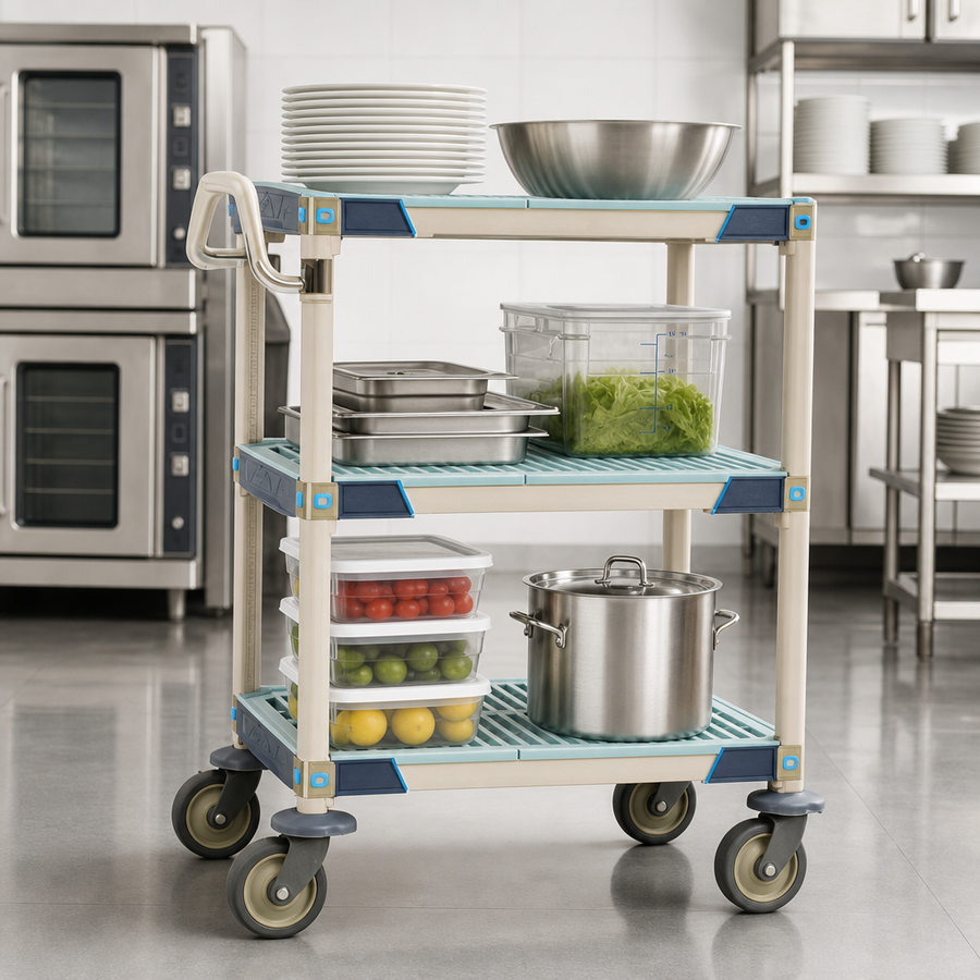 Three-Shelf Open Design