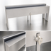 Thumbnail image #3 for Glastender 32-Inch Double Speed Rail Locking Cover, Stainless Steel