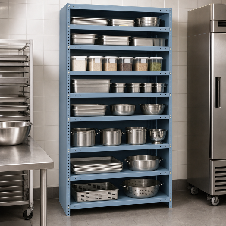 Product image #3 for Quantum Heavy-Duty Closed Wire Shelving Unit, 36 x 18 x 75 Inches, 13 Shelves