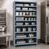 Thumbnail image #3 for Quantum Heavy-Duty Closed Wire Shelving Unit, 36 x 18 x 75 Inches, 13 Shelves