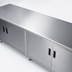 Thumbnail image #3 for Advance Tabco 120-Inch x 24-Inch Enclosed Work Table with Cabinet Base, Hinged Doors, and 14-Gauge 304 Stainless Steel Top